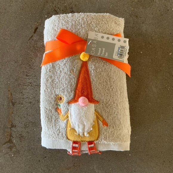 NWT Casaba Fall Gnome Hand Towels - Picture 1 of 2